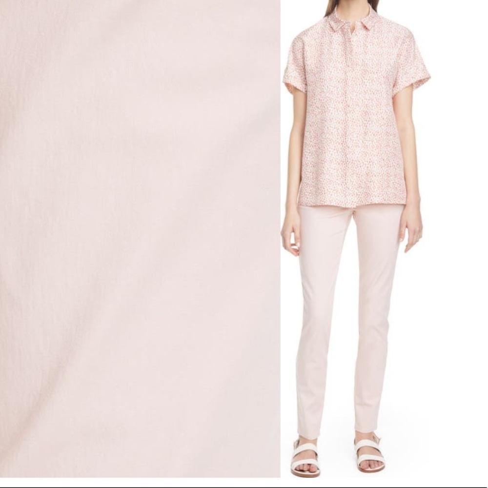 Lafayette 148 New York Light Blush Skinny Pants Size 12 - Picture 9 of 13